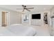 Spacious bedroom with ceiling fan, walk-in closet, and sitting room view at 1715 Foudray S Cir, Avon, IN 46123