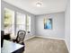 Bright office space with a large window, neutral carpet, and natural light for a productive work environment at 17319 Henslow Dr, Westfield, IN 46074
