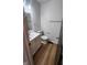 Contemporary bathroom with a stylish vanity, updated fixtures, and well-lit mirror at 1836 Queensbridge Cir, Indianapolis, IN 46219