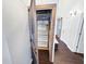 Walk-in pantry featuring a barn door and custom shelving for optimal storage at 2015 Deer Lake Dr, Martinsville, IN 46151