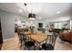 Open concept with dining room view to the kitchen and living room at 22 N Bolton Ave, Indianapolis, IN 46219
