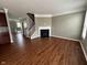 Inviting living room featuring a fireplace and hardwood floors at 258 Coatsville Dr, Westfield, IN 46074
