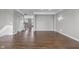 Open-concept living room featuring hardwood floors and neutral paint at 258 Coatsville Dr, Westfield, IN 46074