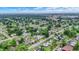 Overhead view featuring tidy streets, green lawns, and various home styles in a serene community setting at 2832 Hillside Ave, Indianapolis, IN 46218