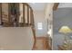 The entryway with wood floors and decorative accents at 2925 Horse Hill East Dr, Indianapolis, IN 46214