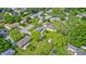 Aerial view of the property and surrounding neighborhood at 3414 Ferncliff Ave, Indianapolis, IN 46227