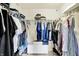 Walk-in closet with ample storage space, custom shelving, and organized clothing racks at 3811 Tartan Trl, Whitestown, IN 46075