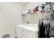 Functional laundry room with modern appliances and ample storage space at 3811 Tartan Trl, Whitestown, IN 46075