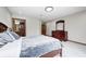 Spacious bedroom features carpet, furniture, and recessed lights at 4181 Whitetail Woods Dr, Bargersville, IN 46106