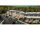 Aerial view of brick office building with large parking lot at 4295 Hamilton Run, Zionsville, IN 46077