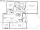 Main level floor plan featuring a kitchen, great room, primary bedroom and 2 car garage at 4295 Hamilton Run, Zionsville, IN 46077