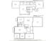 Second level and basement floor plan featuring three bedrooms, a loft and unfinished storage at 4295 Hamilton Run, Zionsville, IN 46077