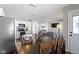 Open concept home featuring the kitchen with stainless steel appliances and a dining room at 603 Daviess Dr, Westfield, IN 46074