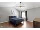 The main bedroom features a ceiling fan and a window at 603 Daviess Dr, Westfield, IN 46074