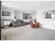 Large basement with carpet, comfortable seating, and modern décor at 6305 N Woodhaven Dr, McCordsville, IN 46055