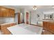 Bright kitchen with stainless steel appliances, island and wood cabinets at 6518 Springview Dr, Avon, IN 46123