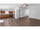 Open-concept living space features modern flooring and easy access to the kitchen, ideal for entertaining guests at 6963 N Abilene Way, McCordsville, IN 46055