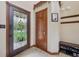Inviting entryway showcasing a decorative glass front door and tiled floor at 6983 White Oak Dr, Avon, IN 46123
