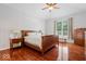 Bright primary bedroom with vaulted ceiling and two dressers at 745 Ridge Gate Dr, Brownsburg, IN 46112