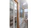 Stylish bathroom featuring modern tile work and an enclosed shower at 7850 S Mooresville Rd, Indianapolis, IN 46113