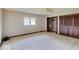 Bedroom featuring multiple closets, a ceiling fan, and neutral carpet at 8071 Chiltern Dr, Indianapolis, IN 46268