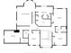 Upstairs floor plan highlighting the primary bedroom, baths, and additional bedrooms layout at 8371 N 400 W, Fairland, IN 46126