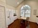 Eat-in kitchen offers ample cabinet space, modern appliances, and a bright, airy atmosphere with a large window at 9664 Legare St # 2601, Fishers, IN 46038