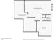 Floor plan of the finished basement featuring a playroom, storage, closet, stairs, and fireplace at 10410 Trillium Ct, Noblesville, IN 46060