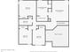 Second floor layout showcasing bedrooms, bathrooms, and closet dimensions for a detailed view at 10410 Trillium Ct, Noblesville, IN 46060