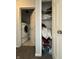 Conveniently located laundry room with modern washing machine and dryer, plus a storage closet for all linens at 10832 Tealpoint Dr, Indianapolis, IN 46229