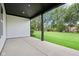 View of the back porch and spacious backyard at 12594 Pasco St, Fishers, IN 46038