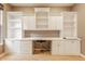 Bright office features custom built-in shelving and desk area at 13091 Duval Dr, Fishers, IN 46037