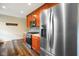 Kitchen featuring stainless steel appliances, including a modern refrigerator and gas range at 1506 Bowman Dr, Greenfield, IN 46140