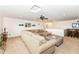 Basement featuring a spacious layout with comfortable seating, a bar area, and modern decor at 15097 Thoroughbred Dr, Fishers, IN 46040