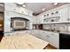 Updated kitchen features custom cabinets, granite countertops, and ample counter space at 1910 Ivy Dr, Anderson, IN 46011