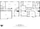 Detailed floor plan showcasing the layout of this home on both floors with labeled rooms and dimensions at , Westfield, IN 46074