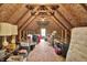 Spacious attic offering ample storage space with exposed wood beams at 2614 Daylily Ct, Westfield, IN 46074