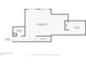 Floor plan of finished basement featuring a bathroom, bedroom, and stairs at 2614 Daylily Ct, Westfield, IN 46074