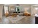 Comfortable living room with neutral colors, stylish furnishings, and hardwood floors at 2747 Stonebridge Dr, Lebanon, IN 46052