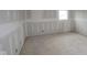 Unfinished bedroom shows a well-lit space with a single window at 4055 Bozeman Way, Bargersville, IN 46106