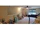 Finished basement with carpet, recessed lighting, and neutral walls at 4232 Parliament Way, Avon, IN 46123