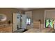 A well-lit main bedroom includes large windows with decorative stain glass detail and neutral-colored walls at 4232 Parliament Way, Avon, IN 46123