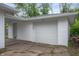 View of detached single car garage at 4747 Wellington Ave, Lawrence, IN 46226