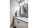 Bathroom vanity features a unique glass basin sink and granite countertop at 478 Firefly Ln, Carmel, IN 46032