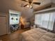 Bedroom featuring slanted ceilings, plush seating, natural light, and a cozy atmosphere at 537 N 17Th St, Noblesville, IN 46060