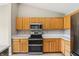 Modern kitchen with stainless steel appliances and ample cabinet space at 7456 Jack Pine Ct, Avon, IN 46123