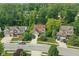 Aerial view showcases the home and lawn at 10402 Shakamak Way, Indianapolis, IN 46239