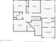 Second floor layout showcasing bedrooms, including primary bedroom and bathrooms at 10402 Shakamak Way, Indianapolis, IN 46239