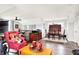 Open-concept living room featuring comfortable seating, a dining area, and seamless flow, perfect for relaxation and entertaining at 1135 Maclaren Ct, Franklin, IN 46131
