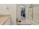 Bathroom offers a large vanity, comfort height toilet, and direct access to a large walk-in closet at 15528 Bowie Dr, Westfield, IN 46074